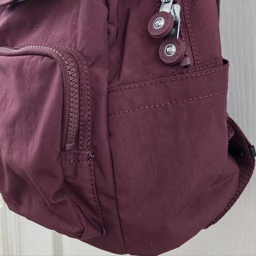 Kipling Fiona Medium Backpack In Wine Red - Picture 3 of 13